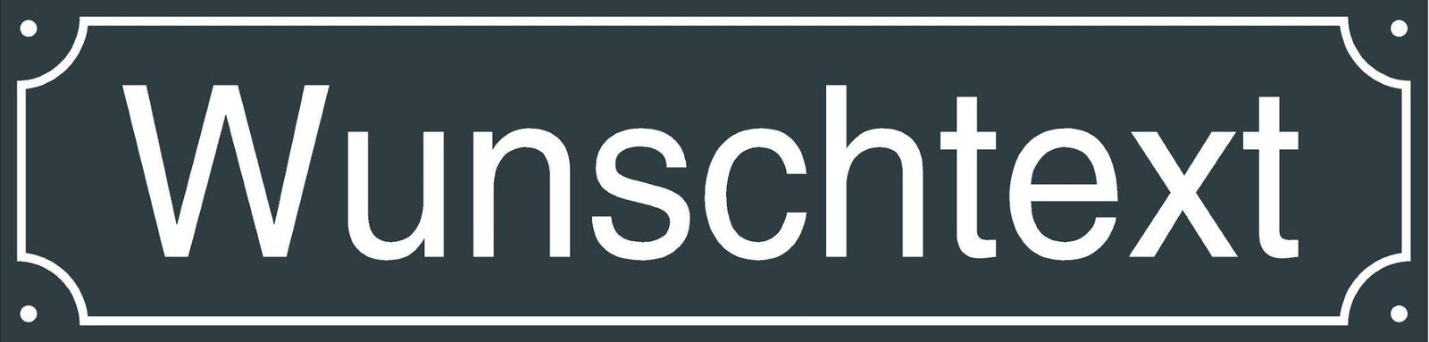 Hausnummernschild - Format 500 x 120 mm - Hausnummer - Emaille - Wetterfest - Türschild - Hausnamenschild. Farben Blau Grün Anthrazit Weiß Dunkelblau. mit Wunschtext J.Pfaffenzeller - Image 2